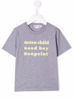 Bonpoint t-shirt à slogan imprimé - Gris