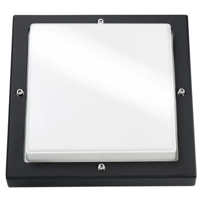 SG lighting LED Bassi 10W 3000K LED zwart vierkant schemerschakelaar 614188