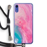 Roze explosie: Honor Play 8A Transparant Hoesje met koord