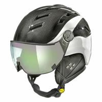 CP Camurai Carbon zwart-wit skihelm - meekleurend vizier - kies uit 4 soorten !