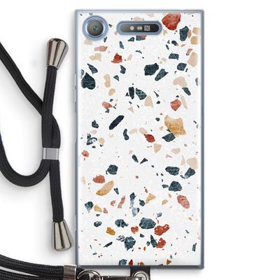 Terrazzo N°4: Sony Xperia XZ1 Transparant Hoesje met koord