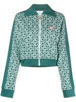 Casablanca haut zippé à motif monogrammé - Vert