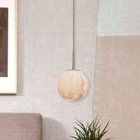 its about RoMi Hanglamp 'Carrara' 22cm, Marmerlook, kleur Wit