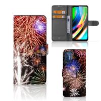 Motorola Moto G9 Plus | Wallet Case | met Pasjes | Vuurwerk