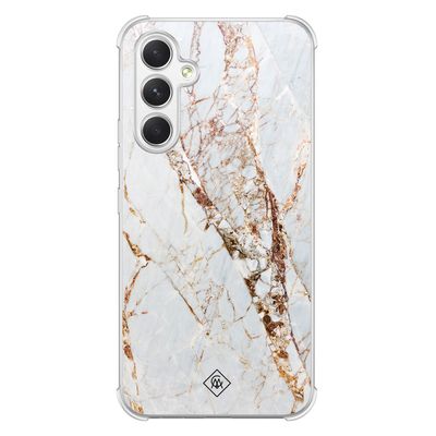Samsung Galaxy A54 shockproof hoesje - Marmer goud Samsung Galaxy A54 shockproof hoesje - Marmer goud