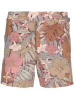 TOM FORD short de bain à imprimé végétal - Vert