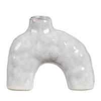 15% korting - Leen Bakker - Kandelaar Noor - - 11x13x5 Cm - Keramiek - Wit