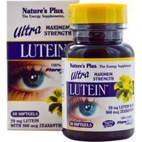 Ultra Lutein, Maximum Strength, 20 mg (60 Softgels) - Nature&apos;s Plus - thumbnail