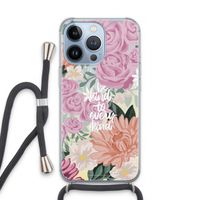 Kindness matters: iPhone 13 Pro Transparant Hoesje met koord