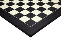 55 cm Mat Zwart en Esdoorn Luxe Schaakbord