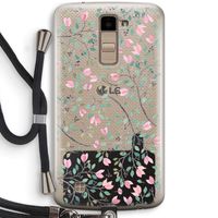 Sierlijke bloemen: LG K10 (2016) Transparant Hoesje met koord
