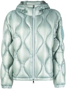 Moncler veste matelassée à fermeture zippée - Bleu