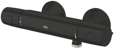 Grohe QuickFix Precision Trend douche-thermostaatkraan 12cm mat zwart
