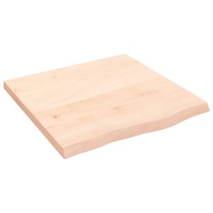 Wandschap 60x60x4 cm onbehandeld massief eikenhout