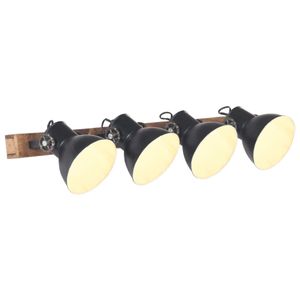 VidaXL Wandlamp industrieel e27 90x25 cm zwart