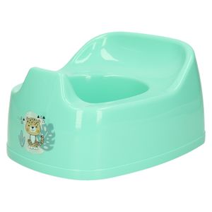 Plaspotje baby - turquoise - kunststof - 27 cm