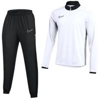 Nike Academy 25 Trainingspak 1/4-Zip Wit Zwart Grijs