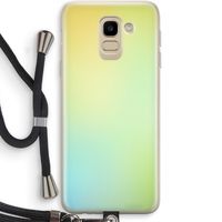 Minty mist pastel: Samsung Galaxy J6 (2018) Transparant Hoesje met koord