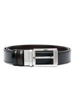 Dunhill ceinture en cuir à design réversible - Noir