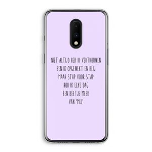 Zelfvertrouwen: OnePlus 7 Transparant Hoesje