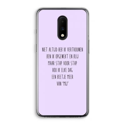 Zelfvertrouwen: OnePlus 7 Transparant Hoesje
