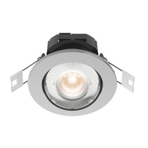 Smart downlight brushed stainless steel, CCT, 345 lm, adjustable - Calex