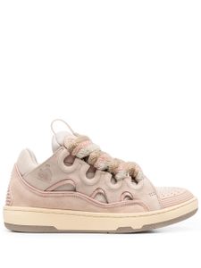 Lanvin baskets Curb à lacets - Rose