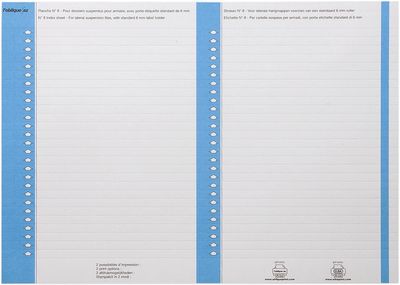 Elba ruiterstrook type 8, vel met 2x27 etiketten, pak van 270 etiketten, blauw