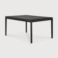 Ethnicraft Eettafel 'Bok' Gevernist Eikenhout, 140 x 80cm, kleur Zwart