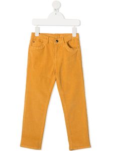 Knot pantalon droit texturé - Jaune