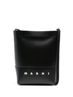 Marni sac à bandoulière à logo imprimé - Noir - thumbnail