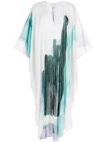 On The Island caftan à imprimé tie-dye - Blanc - thumbnail