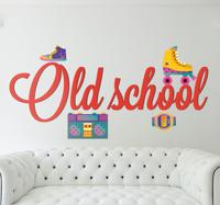 wanddecoratie Old schools 80´s