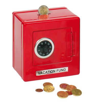 Goki kluis metaal rood