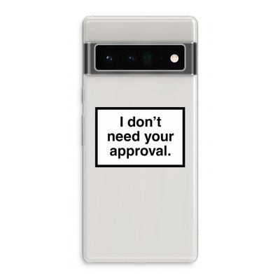 Don't need approval: Google Pixel 6 Pro Transparant Hoesje