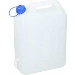 Jerrycan voor water - 20 liter - Kunststof - met kraantje en dop