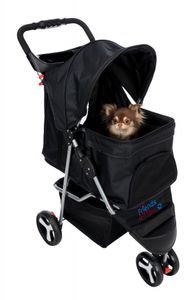 TRIXIE 28958 wandelwagen voor huisdieren 11 kg Hond Zwart Metaal Polyester Inklapbaar