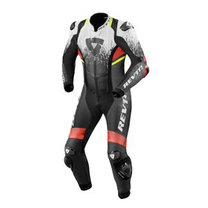 REV'IT! Quantum 2 1-piece suit, 1-delig motorpak, Wit Fluorood
