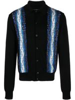 AMIRI cardigan en laine à ornements en cristal - Noir