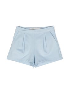 Simonetta short court en jersey à design plissé - Bleu