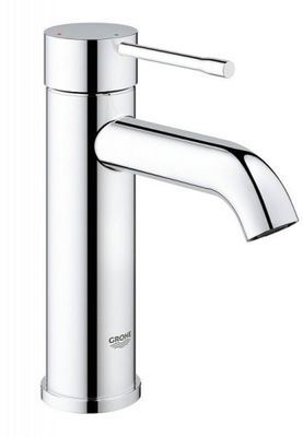 Grohe Essence New S-size wastafelkraan met koude start en klikwaste chroom