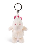 Nici sleutelhanger Theodor junior 10 cm pluche roze - thumbnail