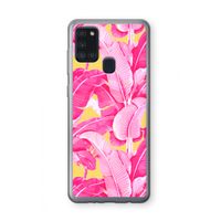 Pink Banana: Samsung Galaxy A21s Transparant Hoesje