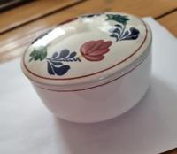 Boerenbont Bonbon schaaltje met deksel rond 12 cm aardewerk