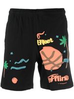 MARKET short de sport à imprimé graphique - Noir