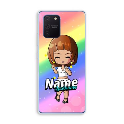 Chibi Maker vrouw: Samsung Galaxy Note 10 Lite Transparant Hoesje