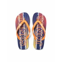 Heren Slippers Jack & Jones JFWLOGO 2.0 FLIP FLOP Oranje - Maat: 42-43