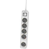 Stopcontactenstrip 5 Tomas met Interruptor Philips CHP2154W/12