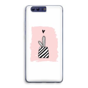 Zwart-wit cactus: Honor 9 Transparant Hoesje