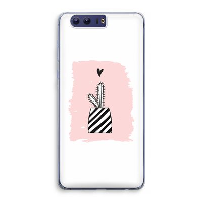 Zwart-wit cactus: Honor 9 Transparant Hoesje